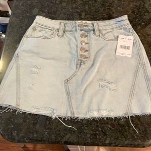 SOLD! NWT Free People denim mini skirt 28.25 waist